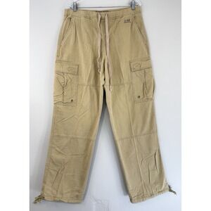 Abercrombie & Fitch A-92 Cargo Pull On Pants Men's‎ Small Baggy Drawstring